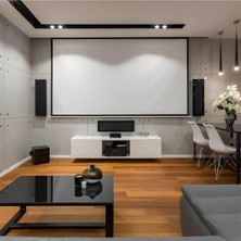 Gaman Storlu Projeksiyon Perdesi 240X200 cm Işık Geçirmez Beyaz Renk Yüksek Kaliteli Görüntü