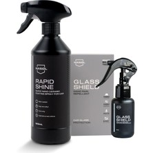 Nasiol Rapidshine + Glasshield Sprey-Avantajlı Set-Araç Bakım Seti-Hızlı Nano Seramik Kaplama V