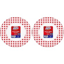 Piknik Kullan-At Karton Tabak 21 cm Büyük 10'lu 1495 2li Paket