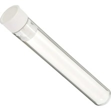 12X75 mm Kapaklı Deney Tüpü Dibi Yuvarlak ( 100 Adet)