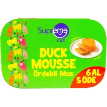 Supreme Cat Ördekli Püre 85GR 6 Al 5 Öde Islak Mama