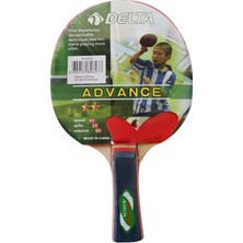 Delta Unisex Advance Masa Tenisi Raketi Siyah Kırmızı Pinpon Raketi