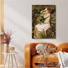Tekli Dikey Kanvas Duvar Tablosu Ophelia Hamlet 1894, 50 x 70