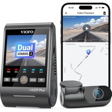 A229 Plus 3 Kameralı Ön-Iç-Arka 2K+2K+1080P Hdr Sony Starvis 2 Wifi Gps'li Araç Kamerası