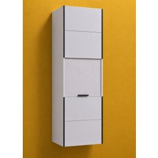 Kuzey Kombi Plastik Pvc Sürgülü Kapak Kombi Dolabı En×boy×der: 58×160×40 cm Balkon Iç-Dış Mekan Mutfak Için Dayanıklı Dolap