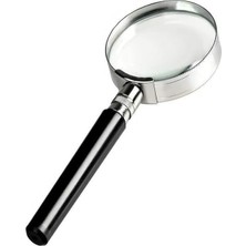 90 mm 1 Adet 6x Plastik Sap Çerçeveli 9 cm Büyüteç Merçek Okul Büro Ofis Krom Kaplama Büyüt