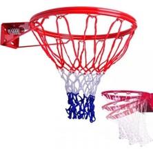 Leyaton Deluxe Çift Katlı Yaylı Basketbol Çemberi + Basketbol Filesi