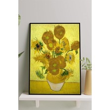 Ayçiçekleri - Sunflowers - Sanatsal Çerçeveli Tablo 40 x 50