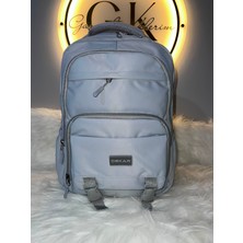 Gk Luxury & Fashion Oskar Sırt Çantası 40X30X20 cm Çok Bölmeli Geniş Hacimli Günlük Okul Çantası