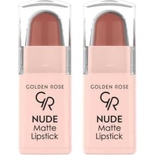 Nude Matte Lipstick (Mini) No:02 - Ruj 2li Paket