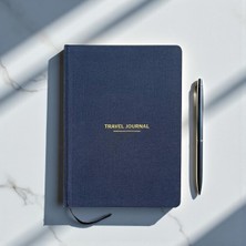 Fark Tanıtım Travel Journal – Sert Kapaklı Seyahat Günlüğü, A5 Boyutunda, Planlama & Anı A