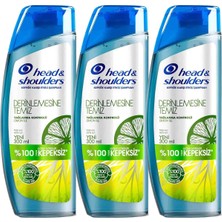 Head &amp; Shoulders Derinlemesine Temizlik Şampuan Yağlanma Kontrolü Limon 300 ml 3lü Paket