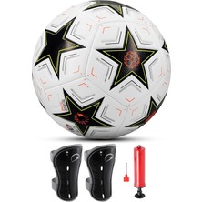 Telvesse 3lü Set Futbol Topu Tekmelik Şampiyonlar Ligi Pompalı Sert Zemin Halı Saha Futbol Topu