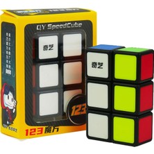 Toyaş Qiyi 1X2X3 Cuboid Cube Siyah Disket Etiketsiz Küp 123 Siyah Başlıklar Versiyon Speed Cube