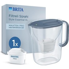 Brıta Style Essential Xl 1 x Maxtra Pro Pure Performance Filtreli Su Arıtma Sürahisi – Taş Mavi
