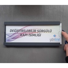 Değiştirilebilir Kendinden Yapışkanlı Sürgülü Kapı Isimliği