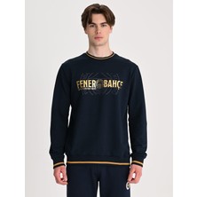 Fenerbahçe Lacivert Tribün Established 1907 Erkek Sweatshirt