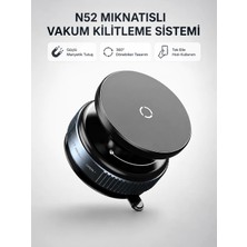 Astraltech Mıknatıslı Araç Telefon Tutucu Vakum Teknolojili 360° Ayarlanabilir