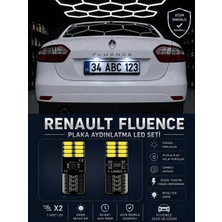 Renault Fluence Plaka Aydınlatma Seti Beyaz Özel Cob LED