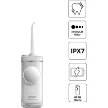 Arzum AR5300 Sensible Touch Beyaz Şarjlı Ağız Duşu 920MAH IPX7 Suya Dayanıklı 4 Mod Özellikli