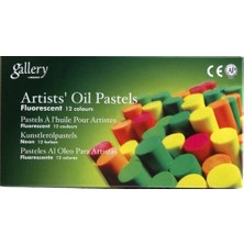 Mungyo Gallery Artists' Oil Pastels 12'li Fosforlu