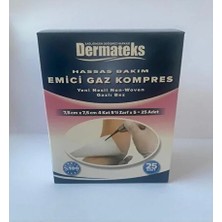 Dermateks Hassas Bakım 4 Katlı Gaz Kompres 7.5x7.5 cm 5x5 25'li 1 Kutu