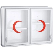 Hace Bazaar Cam 2 Kapaklı Ecza Dolabı 35X49X10 cm (K95)