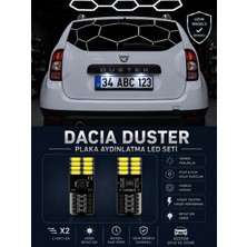 Dacia Duster Plaka Aydınlatma Seti Beyaz Özel Cob LED