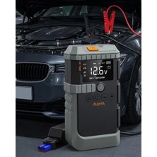 Astraltech Taşınabilir Araç Çalıştırma Jump Starter Hava Pompası Dijital Basınç Göstergeli Güç Bankası