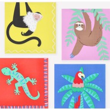 Meri Meri - Jungle Jamboree Large Napkins - Jungle Jamboree Peçeteler - L - 16 Adet