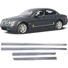 Melexı Jaguar S-Type 2001-2008 Arası Için Krom Yan Kapı Koruma Çıtası 4 Kapı 4 Parça