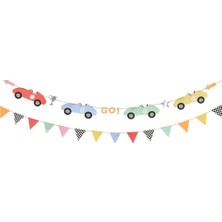 Meri Meri - Race Cars Garland - Yarış Arabaları Asılan Süs