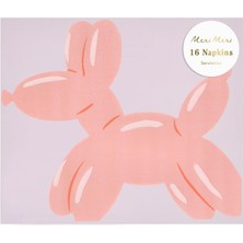 Meri Meri - Balon Köpek Desenli Peçete - 16 Adet