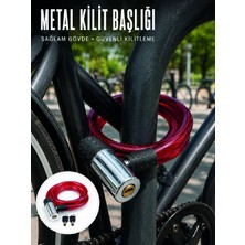 Astraltech 80 cm Uzunluk ile Pratik ve Kolay Kullanım Sunan Çelik Halat Kilidi
