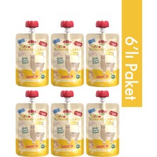Elite Naturel 6'lı Banana Lama Organik Karışık Meyve Püresi 110 gr