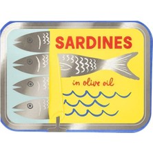 Meri Meri - Tinned Sardine Napkins - Sardalya Konservesi Şekilli Peçeteler - 16 Adet