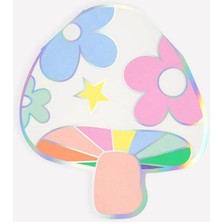 Meri Meri - Groovy Mushroom Napkins - Modern Mantar Desenli Peçeteler - 16 Adet