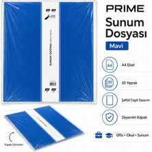 Noki Prıme Serisi A4 Sunum Dosyası 30 Yaprak Şeffaf Cepli Display Book – Renk Seçenekli