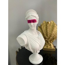 Afrodit Büst Heykel Biblo Beyaz-Pembe