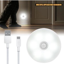 3D Sepetim Hareket Sensörlü USB Şarjlı LED Işık Lamba