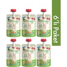 Elite Naturel 6'lı Veggie Bunny Organik Karışık Meyve ve Sebze Püresi 110 gr