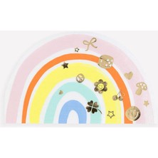 Meri Meri - Charm Party Rainbow Napkins - Bileklik Partisi Gökkuşağı Peçeteler - 16 Adet