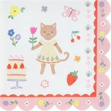 Meri Meri - Kitten Club Large Napkins - Yavru Kedi Kulübü Büyük Peçeteler - L - 16 Adet