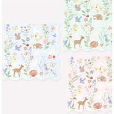 Meri Meri - Little Animals Large Napkins - Minik Hayvanlar Peçeteler - L - 16 Adet