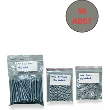 Test M3X40MM Ysb Vida 50 Adet-Somun 50 Adet-Pul 50 Adet Toplam 150 Parça