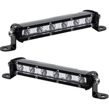 18 W Düz Üniversal Uzun Sis Lambası LED Bar 6 LED