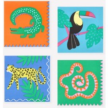 Meri Meri - Jungle Jamboree Large Napkins - Jungle Jamboree Peçeteler - S - 16 Adet