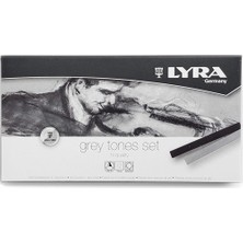 Lyra Polycrayons Grey Tones 12'li Set (Soft Toz Pastel - Gri Tonlar)