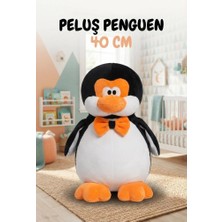 Farbu Oyuncak Penguen Peluş 40 Cm; Sevimli ve Konforlu Uyku Yastığı ve Sarılma Arkadaşı Dekoratif Oyuncak