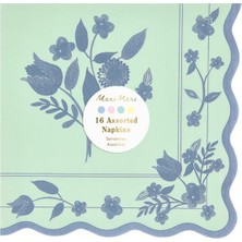 Meri Meri - Vintage Botanik Büyük Boy Peçete - 16 Adet